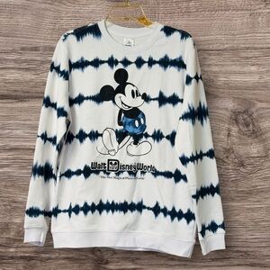 NWOT Disney Parks Walt Disney World Mickey Mouse Tie-Dye Pullover Sweatshirt
